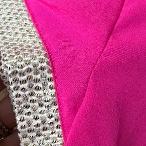 Cynthia Rowley Toddler Girls Pink Shirt with Gold Sleeves Size 3T - Picture 2 of 5